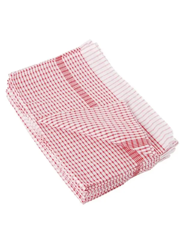 Torchons Vogue Wonderdry rouges (Lot de 10) Authentique