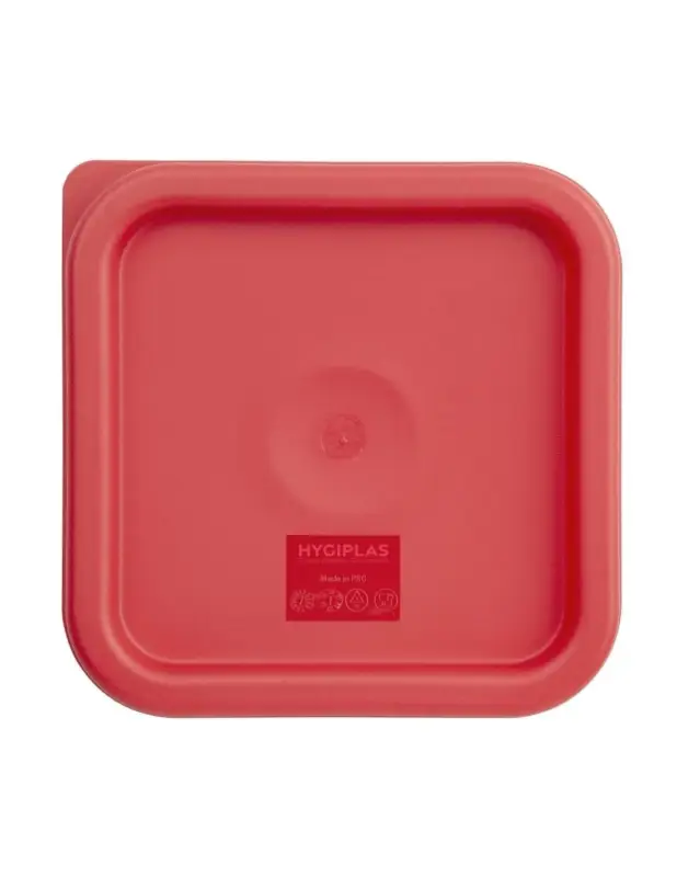 Vente Directe Couvercle carré rouge petit Hygiplas