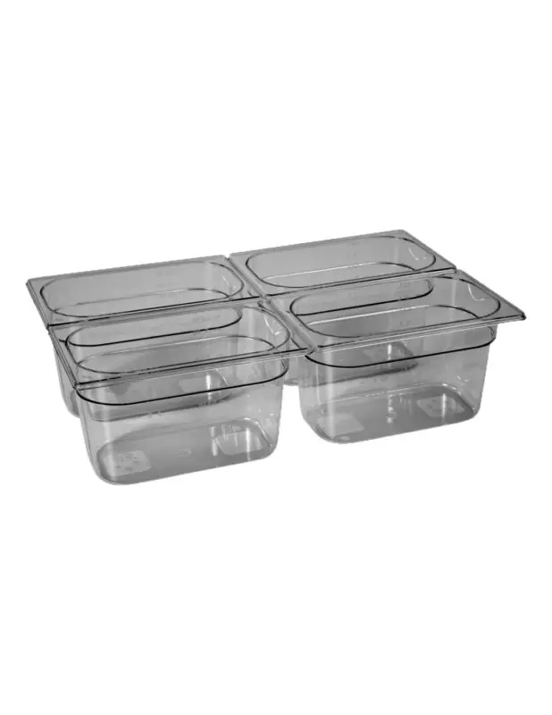 Certifié BAC GASTRO. COPOLYESTER GN1/4 PROF 200 MM SANS BISPHENOL A L (en mm) : 265 – P (en mm) : 162 H (en mm) : 200