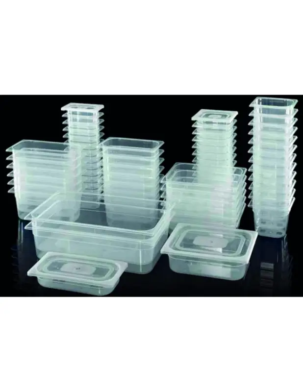 BAC GASTRO POLYPROPYLENE GN1/3 P-65 T° ACCEPTEES: ENTRE -40° ET +80°C L (en mm) : 176 – P (en mm) : 325 – H (en mm) : 65 Cont. ( Acheter En Ligne