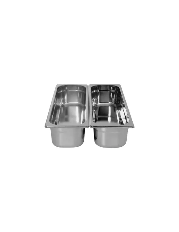 Top Vente BAC GASTRONORME INOX GN2/4 P-40 MML (en mm) : 530 – P (en mm) : 162 – H (en mm) : 40