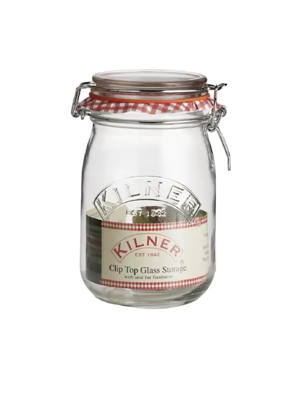 Bocal à conserves avec clip Kilner 1L Soldes