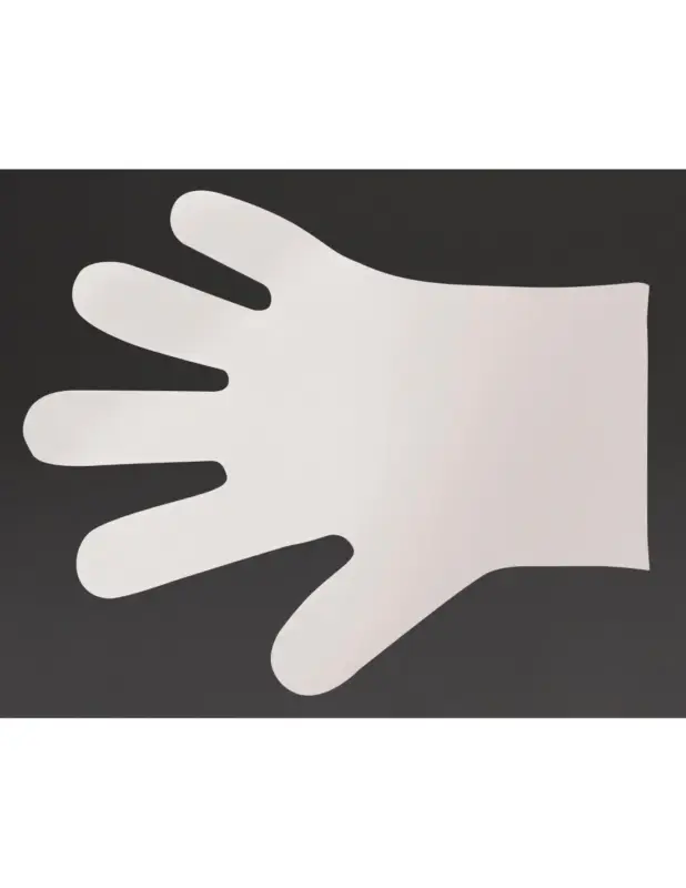 Gants de préparation alimentaire compostables blancs medium Vegware (lot de 2400) Prix Réduit