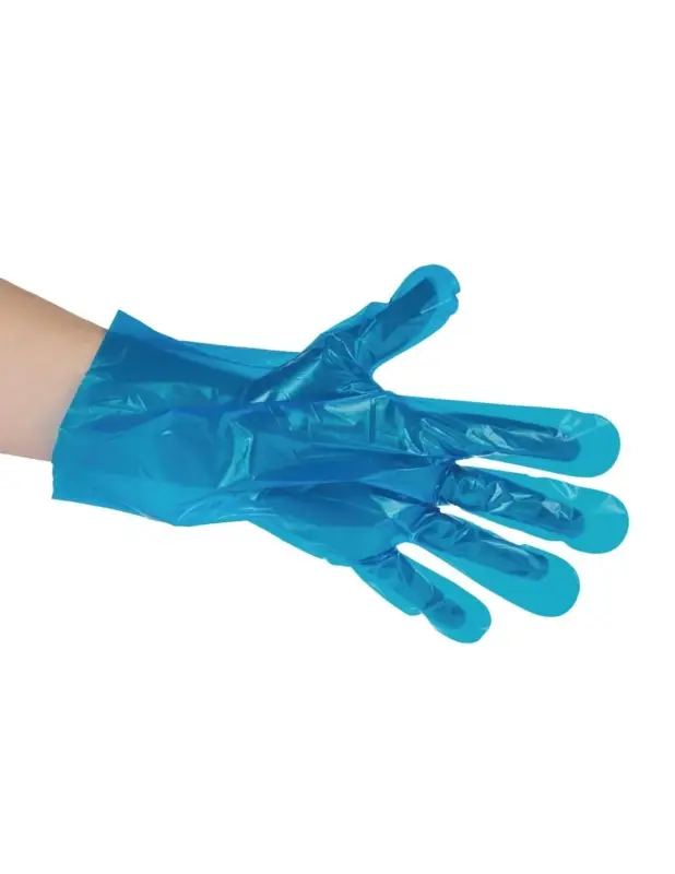 Gants de préparation alimentaire compostables Vegware bleus taille M (lot de 2400) Bon Plan