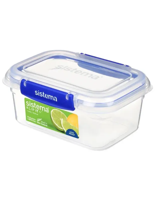 Boîte alimentaire rectangulaire Sistema Klip It Plus 1L Haute Qualité