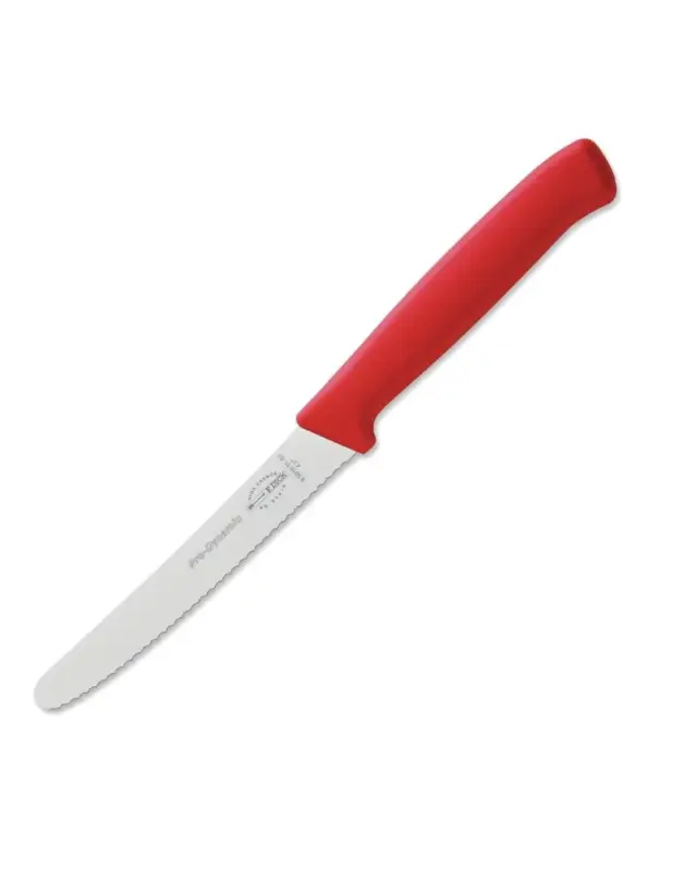 Bon Marché Couteau universel denté Dick Pro Dynamic rouge 11cm