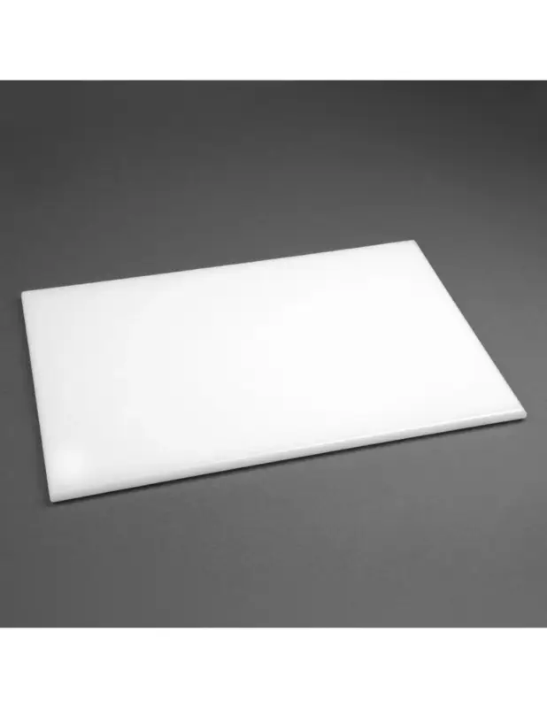 Planche à découper anti-bactérienne en haute densité Hygiplas blanche Livraison Gratuite