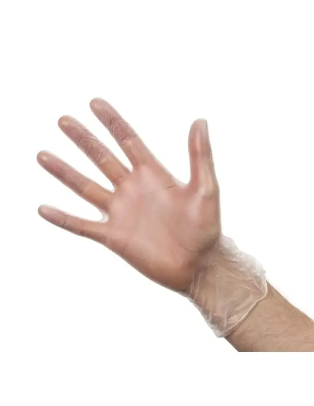 Gants en vinyle poudrés Hygiplas M (Lot de 100) Réduction