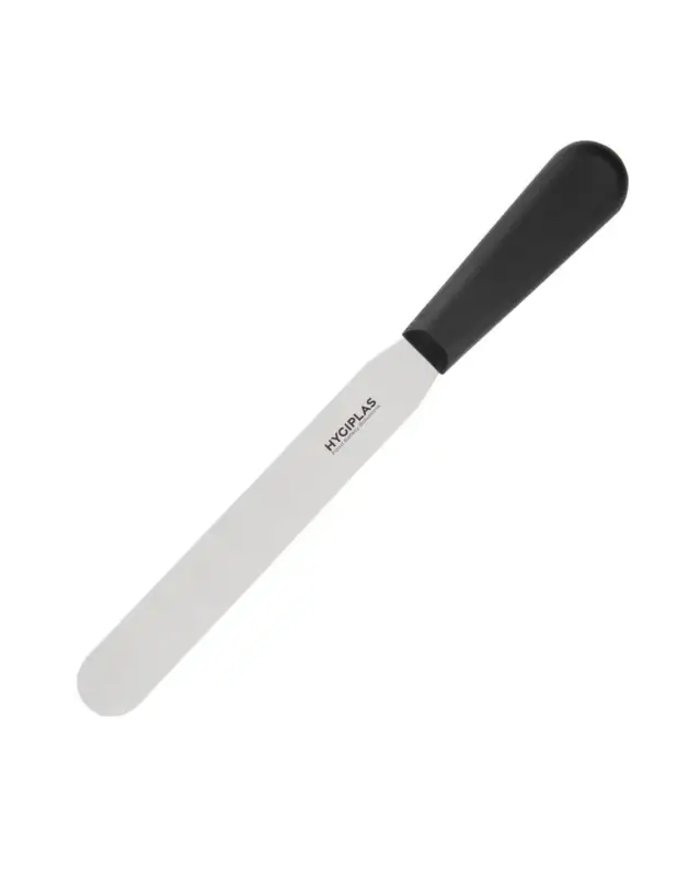 Couteau spatule à lame droite Hygiplas noir 205mm Solde