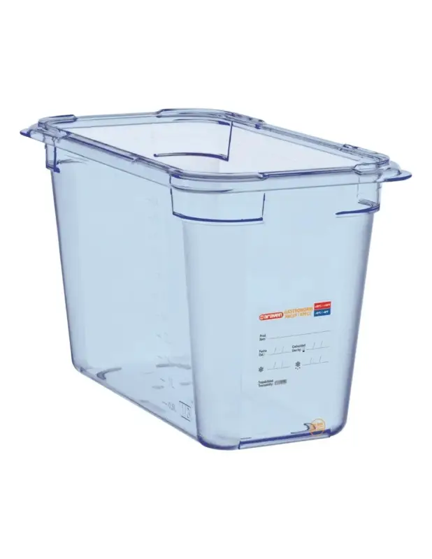 Boîte hermétique bleue en ABS sans BPA Araven GN1/3 200mm Must-Have