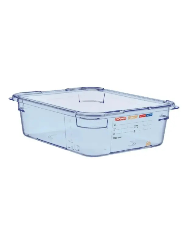 Boîte hermétique bleue en ABS sans BPA Araven GN1/2 100mm Jusqu’à Épuisement Des Stocks