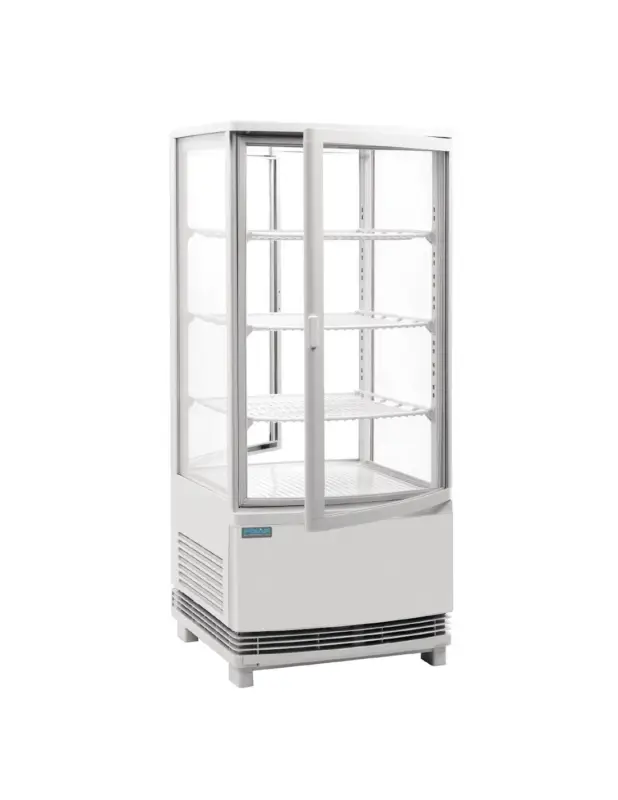 Vitrine réfrigérée portes incurvées Polar Série C 86L blanche Prix Choc