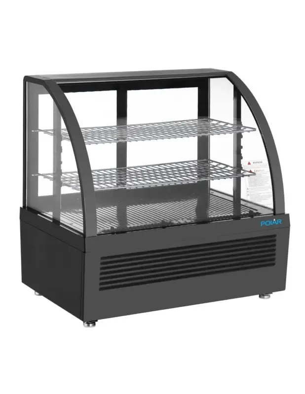 Vitrine réfrigérée de comptoir Polar série C noire 100L Achat Immédiat