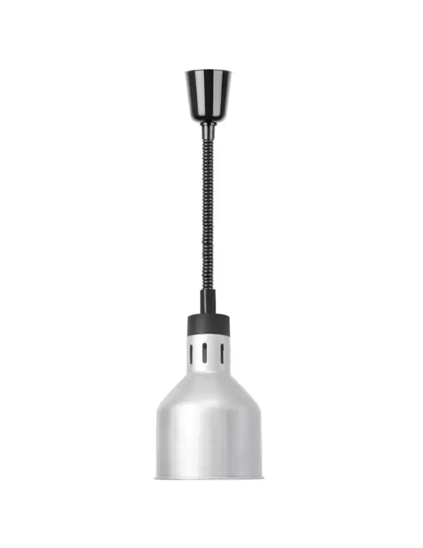 Produit De Marque Lampe chauffante rétractable Buffalo finition métal brossé