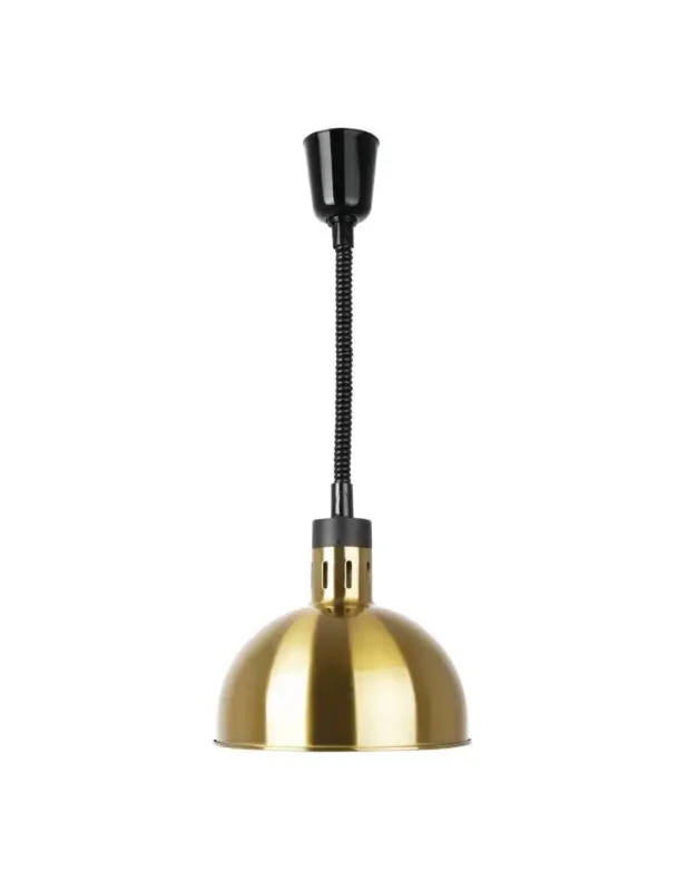 Lampe chauffante dôme rétractable Buffalo finition dorée Offre Exclusive