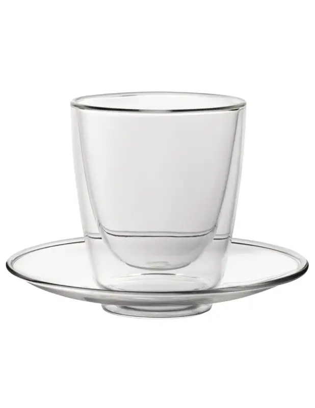 Verres à cappuccino double paroi et soucoupes Utopia 220 ml (lot de 6) Satisfait Ou Remboursé