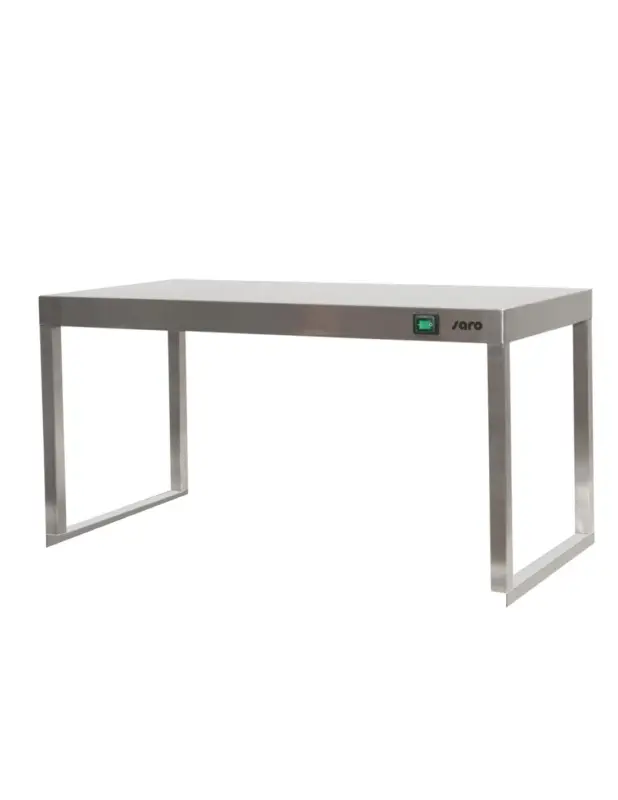 Soldes ETAGERE DU CHEF CHAUFFANTE AVEC 2 RESISTANCES FIXATION SUR TABLE PAR 2 CORNIERES Tension : 230V Mono – Puissance (en kW) : 0.8 L