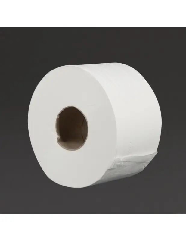 Achat Immédiat Rouleaux de papier toilette 2 plis mini Jumbo Jantex 150m (lot de 12)