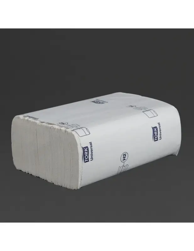 Prix Promo Essuie-mains 1 pli pliage en Z Tork blanc (lot de 12)