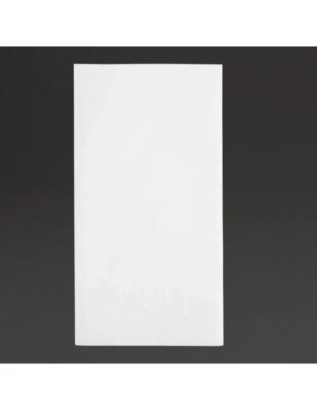 Vente Flash Serviettes snacking 2 plis pliage 1/8 Fiesta Recyclable 330mm blanches (lot de 2000)