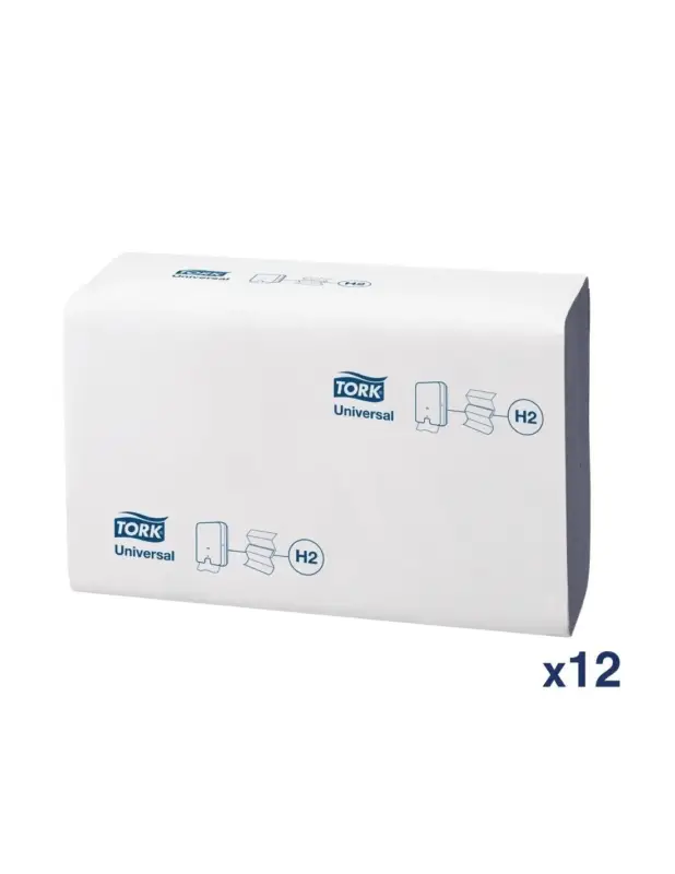 Bon Plan Essuie-mains pli en Z Tork bleu (Lot de 12)