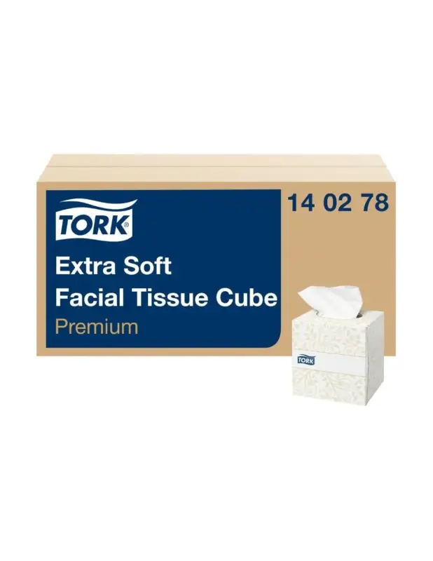 Remise Boîtes cubes de mouchoirs extra doux 2 plis Tork Premium 2 plis (30×100)