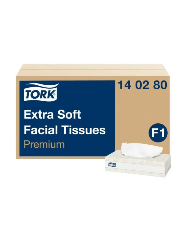 Boîtes rectangulaires de mouchoirs extra doux 2 plis Tork Premium 2 plis (30×100) Commander Maintenant