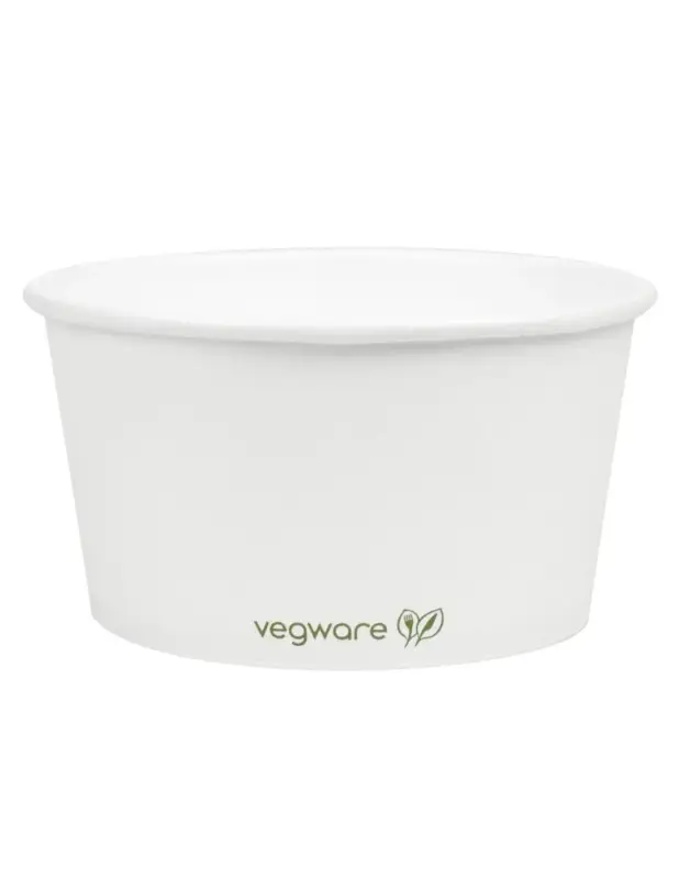 Bols à soupe / glace compostables Vegware 350ml (Lot de 500) Réduction