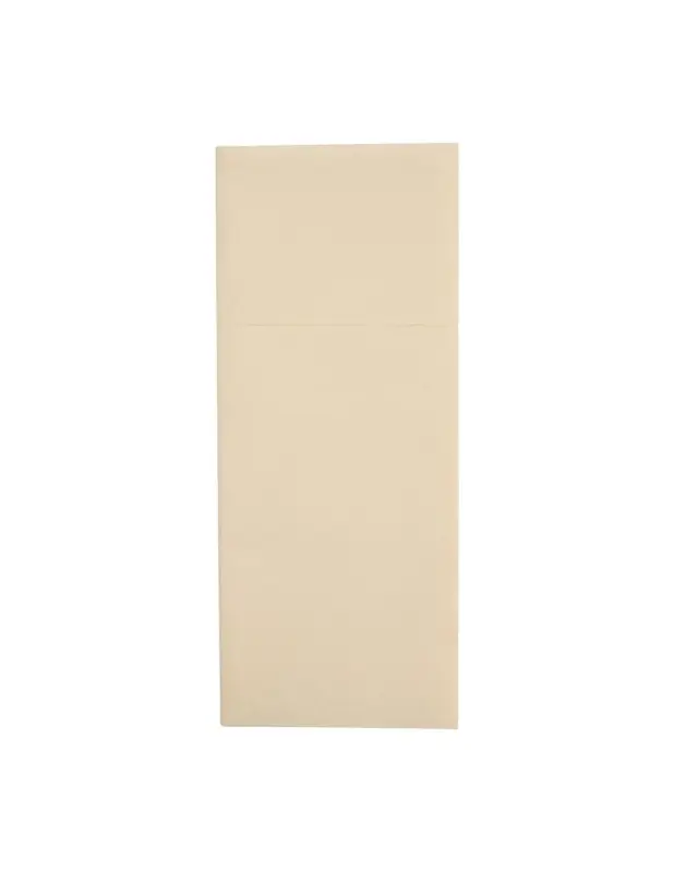 Affaire À Saisir Serviettes pochettes Airlaid Fiesta Recyclable Premium Tablin crème 48x40cm (lot de 400)