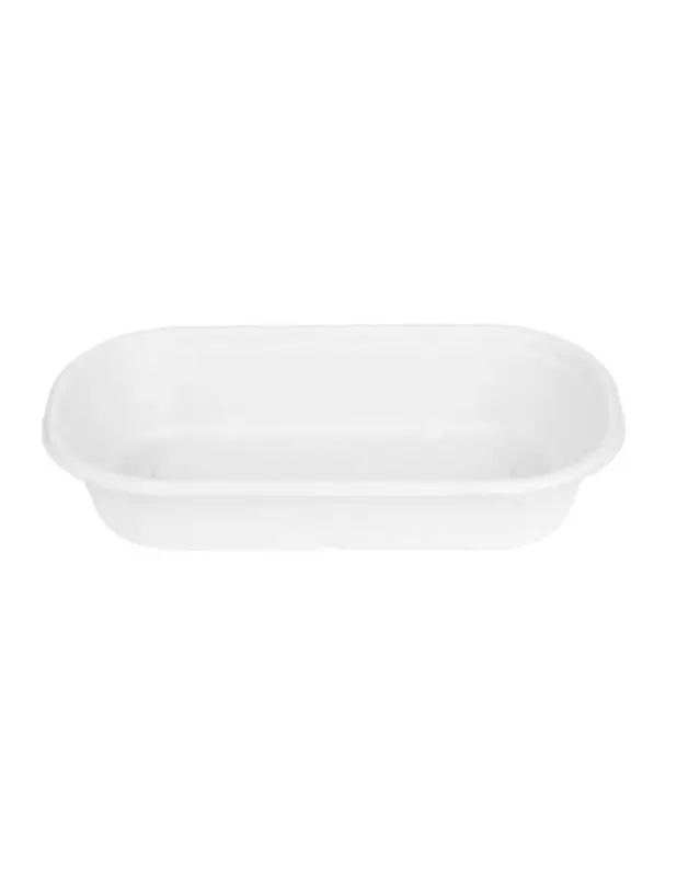 Barquettes ovales en bagasse Fiesta Compostable 850ml (lot de 100) Retour Gratuit