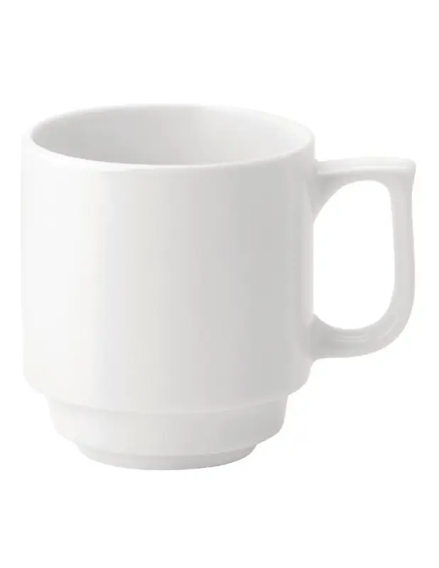Mugs empilables Utopia Pure White 280 ml (lot de 36) Solde