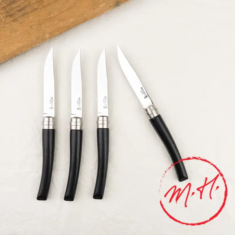4 couteaux de table Opinel Chic manche ébène Super Prix