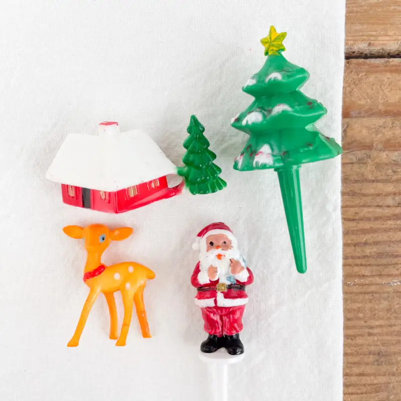 4 accessoires de bûche de Noël Bon Plan