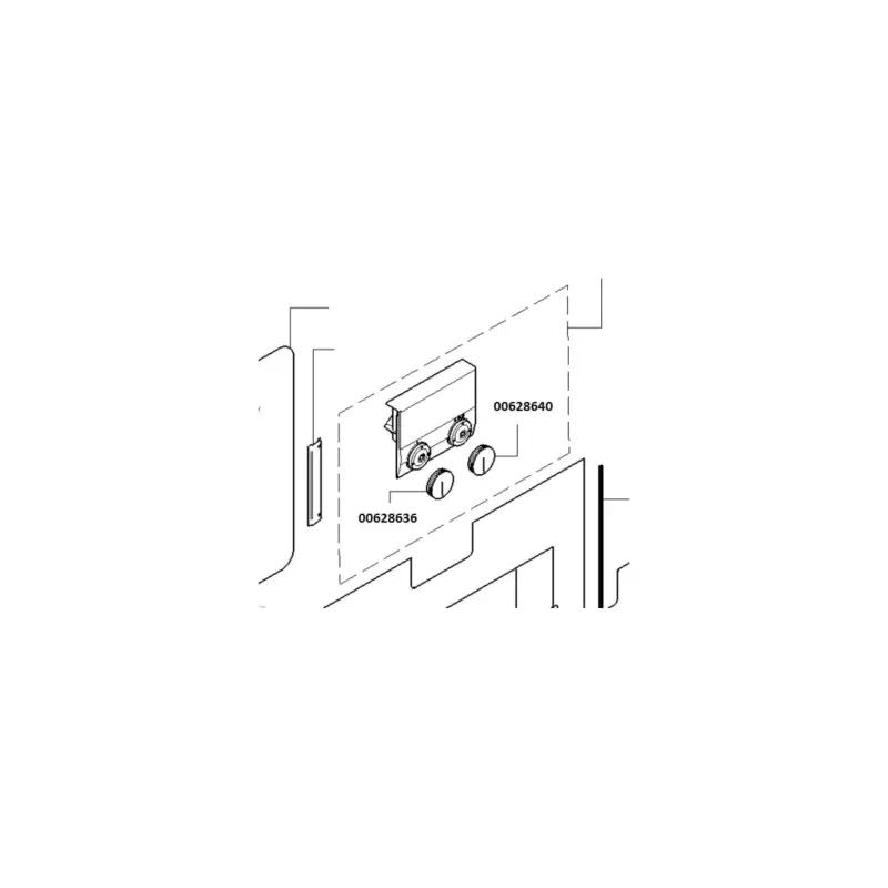 Bouton rotatif de four Gaggenau 00628636 628636 Livraison Gratuite