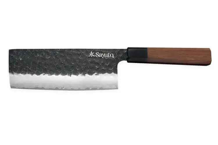 Achat Immédiat Couteau nakiri Sayuto S&eacute;quoia San Mai martel&eacute; 17cm