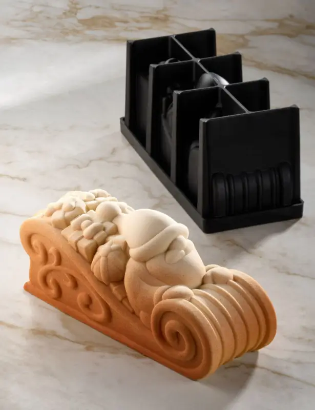 Wish (Vœux) – Moule à bûche Pavocake par Frank Haasnoot – PAVONI Italia Certifié