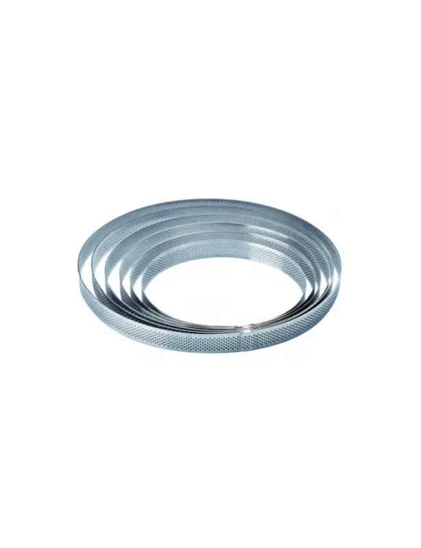 210x20mm – Moule acier inoxydable micro perforés – Pavoni Italia Crostate Pas Cher