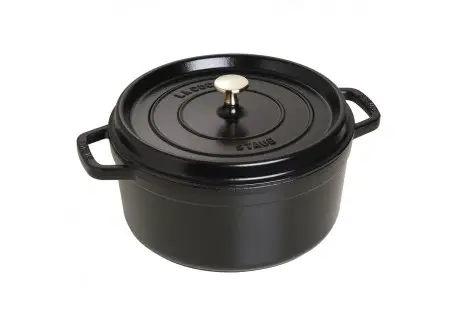 Cocotte Fonte Ronde 26 cm Noir Mat 5,2 l Nouvelle Collection