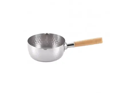 Yukihira Casserole/Poelon Inox Martelé avec Bec Verseur 16 cm 1L Remise