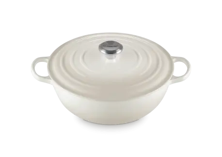 Acheter Direct Marmite Fonte Ronde 4,9 L Blanc Meringue (28 cm)