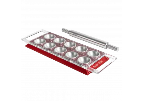 Tablet Moule Ravioli 10 pcs Design avec Rouleau Rouge Acheter Direct