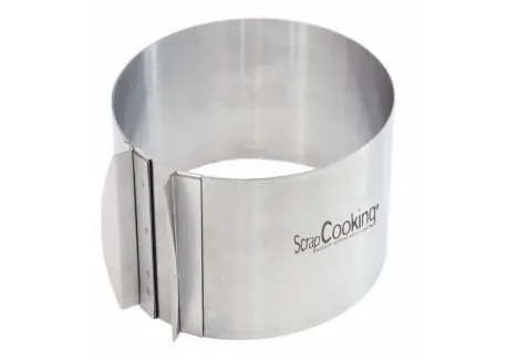 Cercle Pâtisserie Réglable Inox Extra-Haut 12 cm Commander Vite