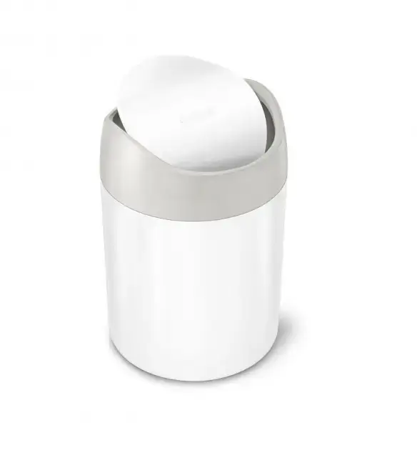 Simplehuman – Mini poubelle de table, 1,5 l, blanc CW2079 Solde