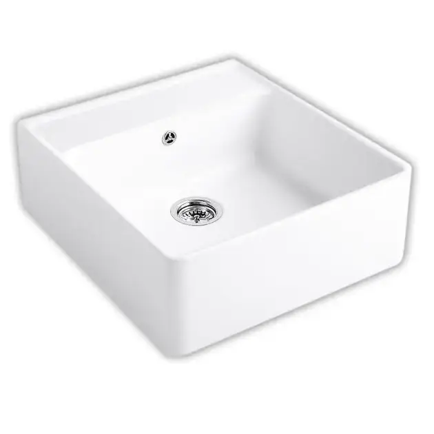 Villeroy & Boch – Évier en céramique 63×60 cm, CeramicPlus, Stone White 632061RW Solde