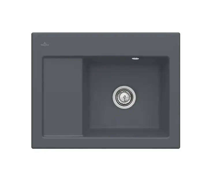 Villeroy & Boch Subway 45 – Évier en céramique 65×51 cm, CeramicPlus, Graphite 331301i4 Vente Directe
