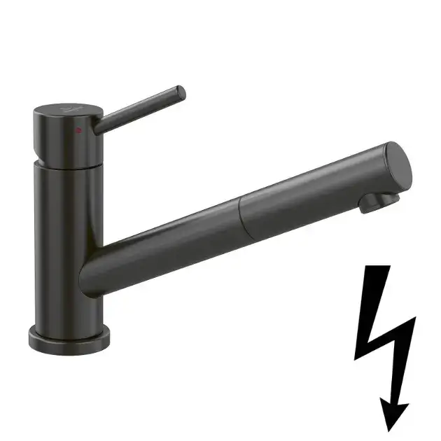 Villeroy & Boch Como – Mitigeur d'évier avec bec extractible, anthracite 92521105 Seulement Aujourd’hui