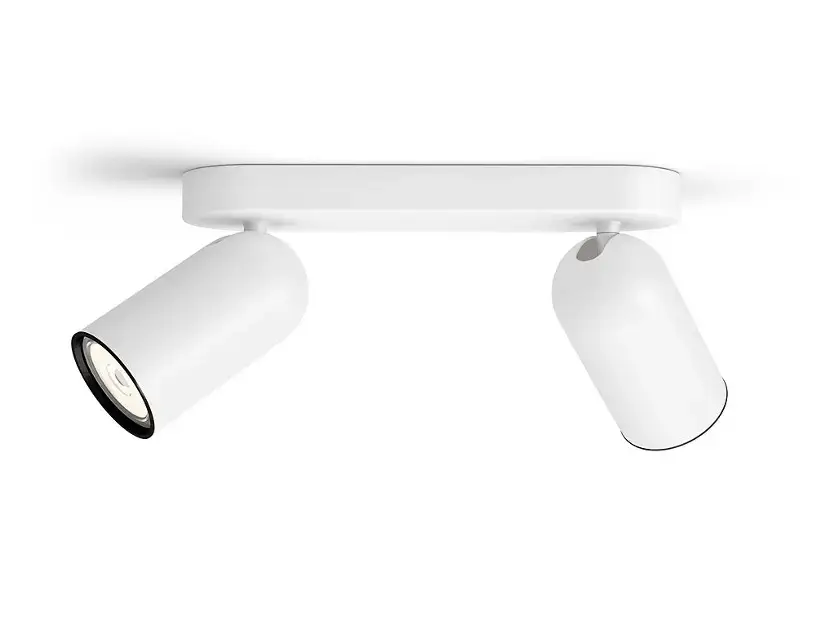 Philips myLiving – Luminaire à deux points, GU10, blanc 915005530801 Promotion Saisonnière