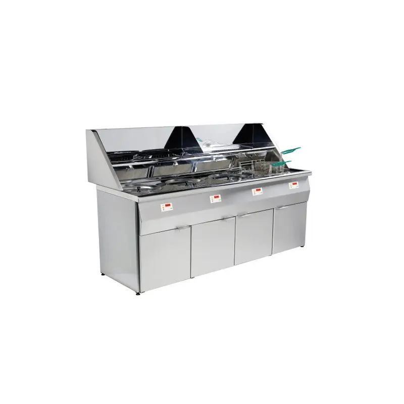 Friteuse cuve ronde SONFINOR TYPE SANTANA 3 CUVES+1 CUVE CARRE (SANS ET AVEC ASPIRATION) Promotion Saisonnière
