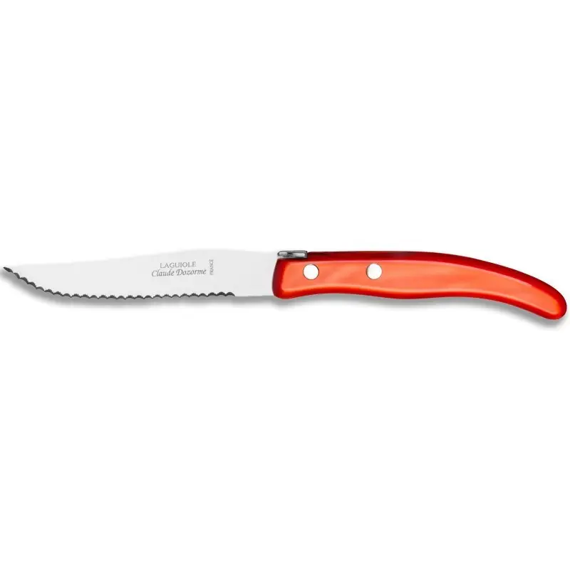 Couteau à steak Berlingot Rouge, Claude Dozorme Petit Prix
