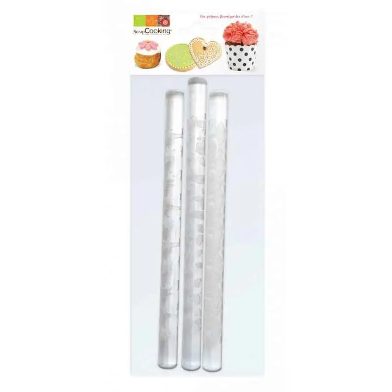 Commander Maintenant 3 rouleaux empreintes Fantaisie, ScrapCooking